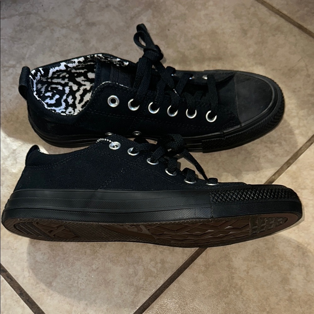 Converse Black High-Top Sneakers with Canvas Upper